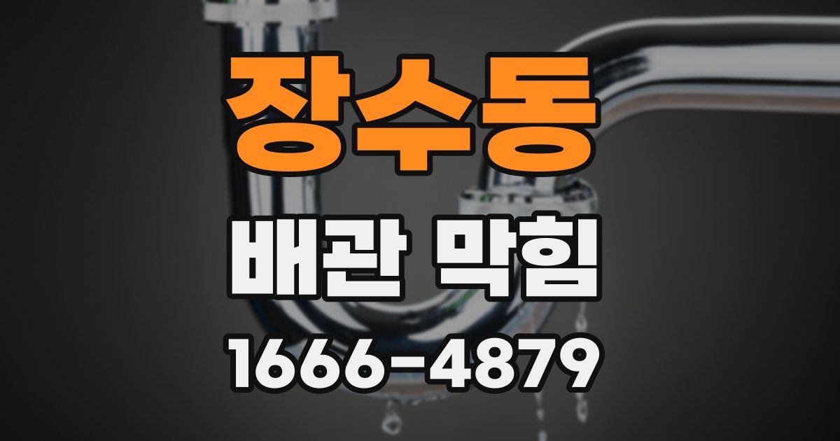장수동 배관 막힘
