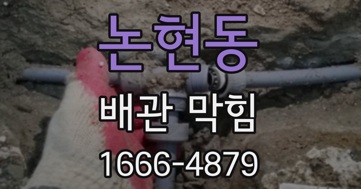 논현동 배관 막힘