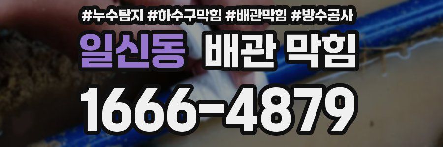 일신동 배관 막힘