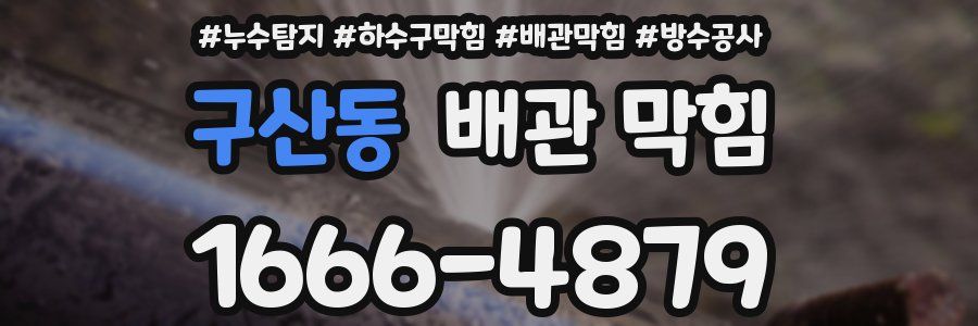 구산동 배관 막힘