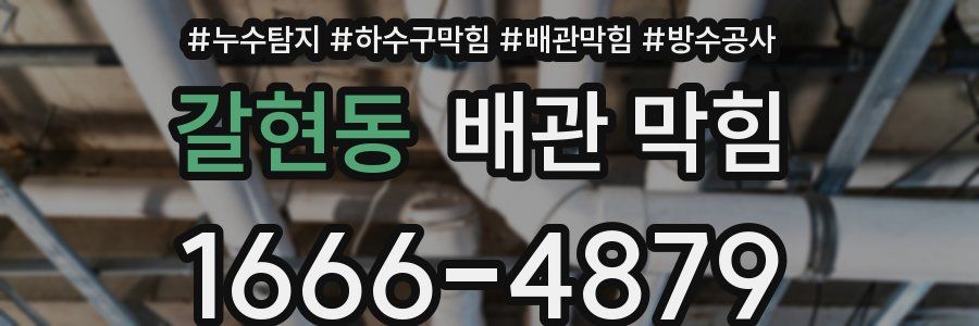 갈현동 배관 막힘