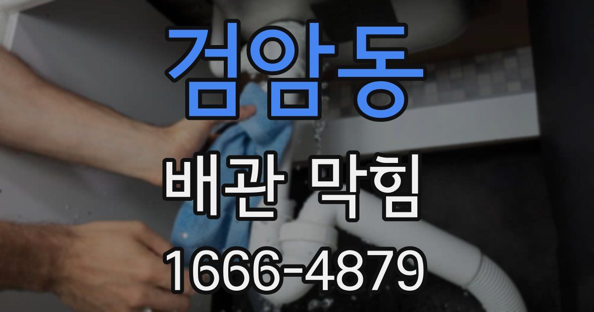 검암동 배관 막힘