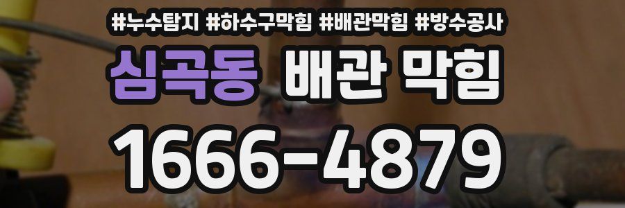 심곡동 배관 막힘