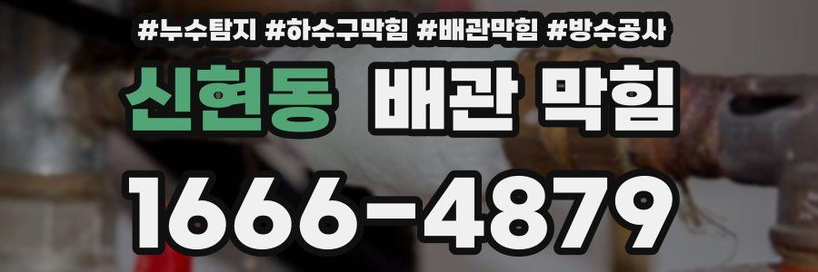 신현동 배관 막힘