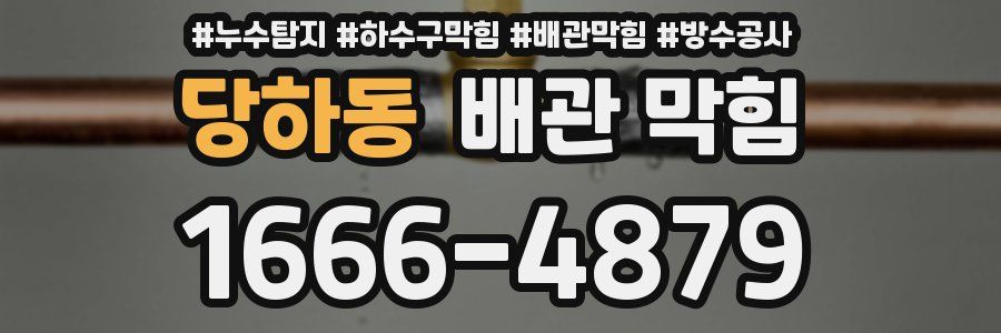 당하동 배관 막힘