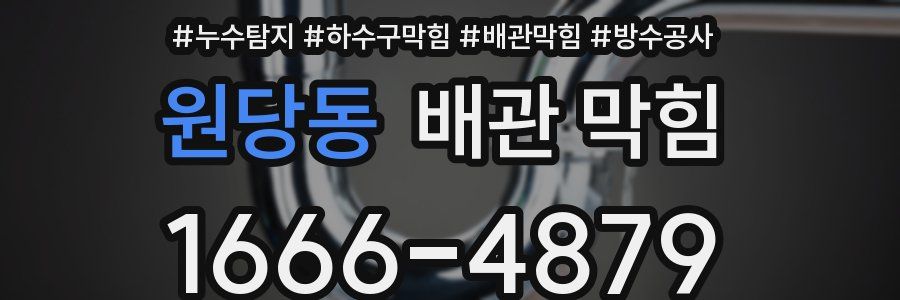 원당동 배관 막힘