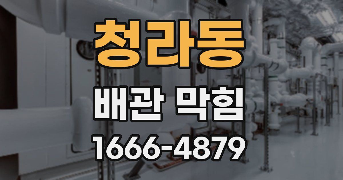 청라동 배관 막힘