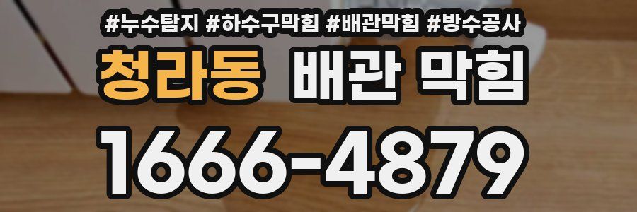 청라동 배관 막힘