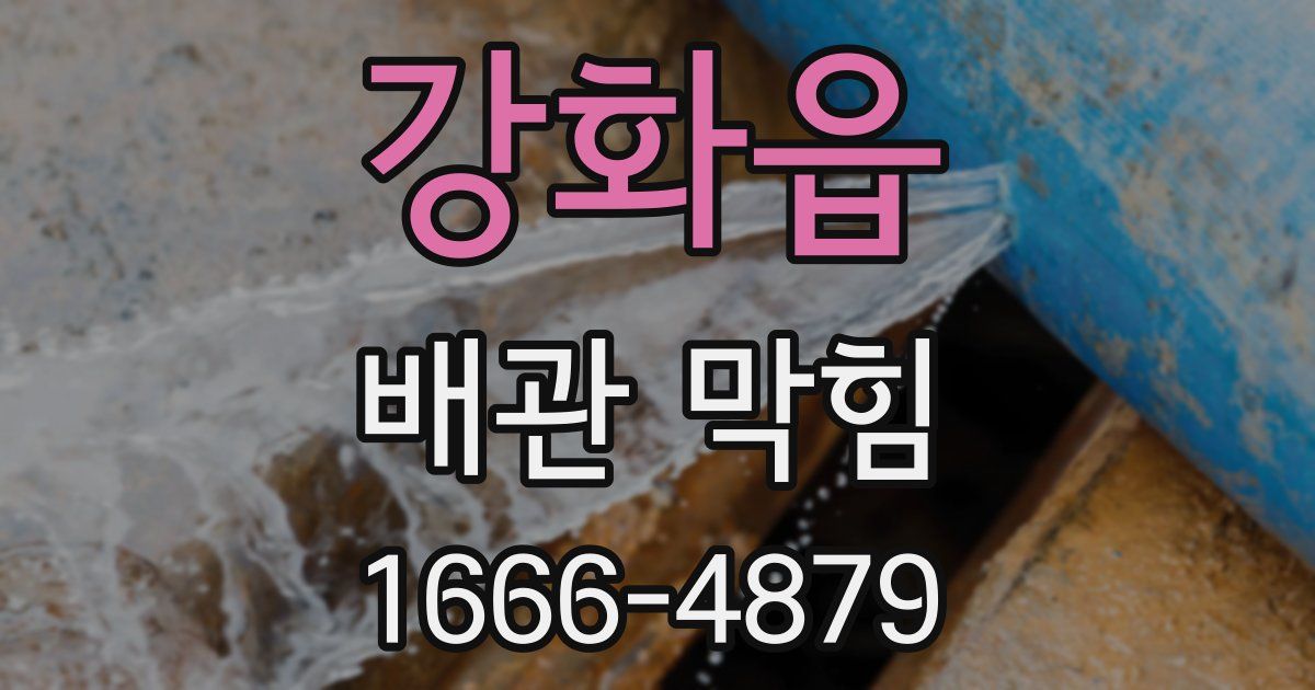 강화읍 배관 막힘