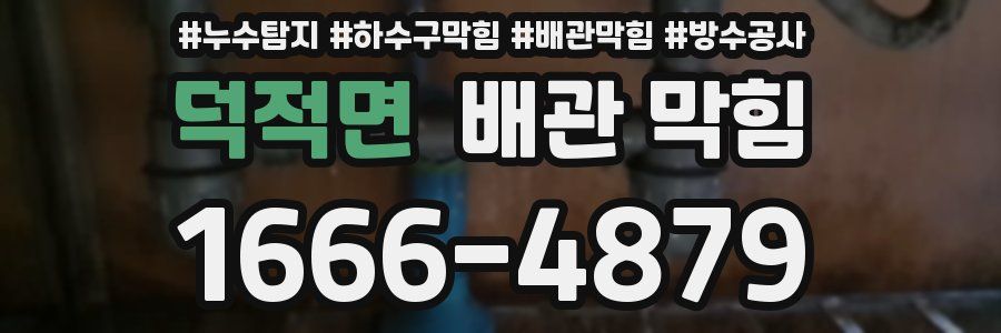 덕적면 배관 막힘