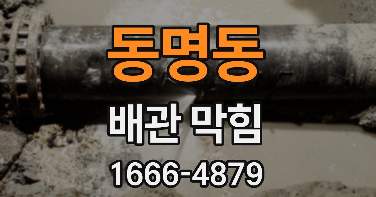 동명동 배관 막힘