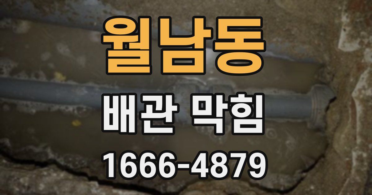 월남동 배관 막힘