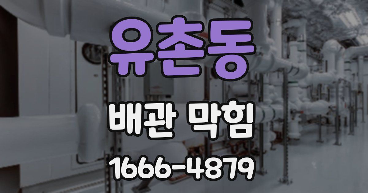 유촌동 배관 막힘