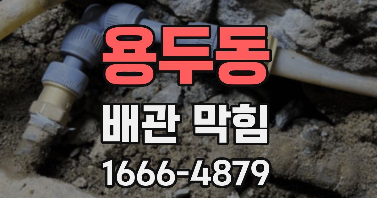 용두동 배관 막힘