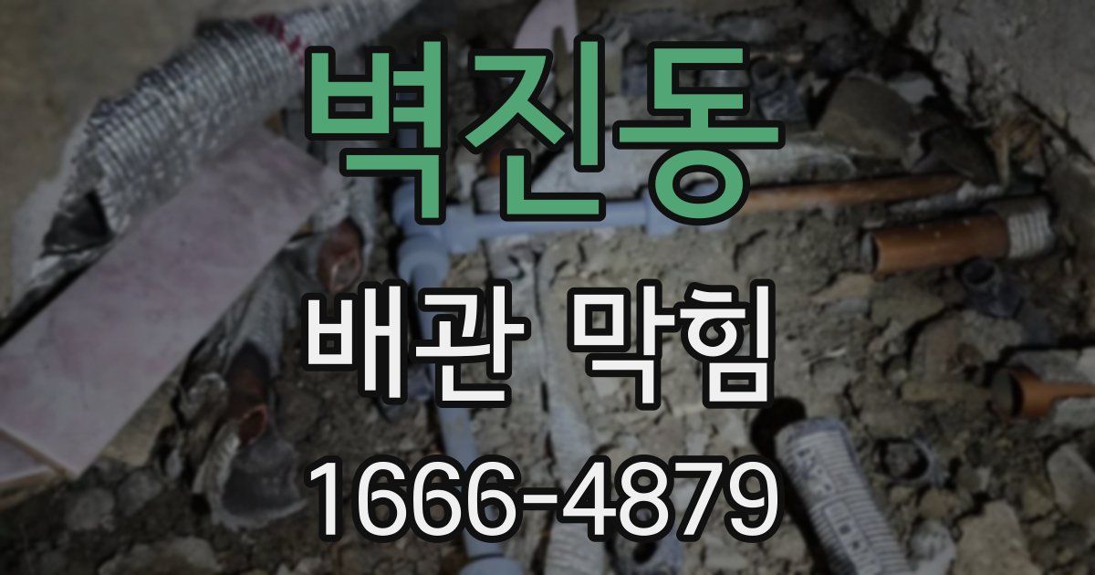 벽진동 배관 막힘