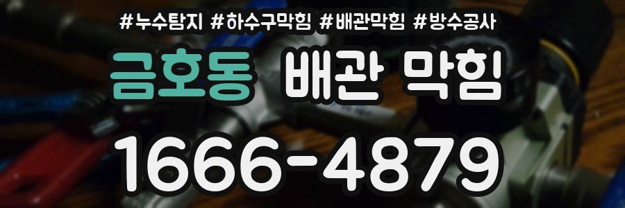 금호동 배관 막힘
