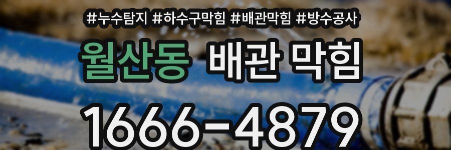 월산동 배관 막힘