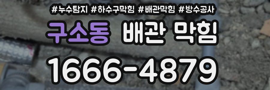 구소동 배관 막힘