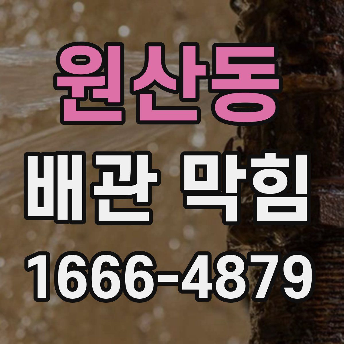 원산동 배관 막힘