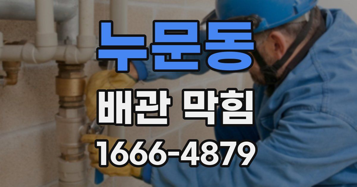 누문동 배관 막힘