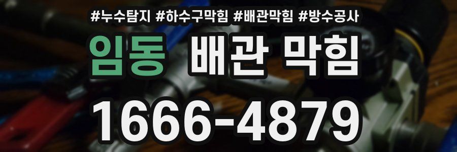 임동 배관 막힘