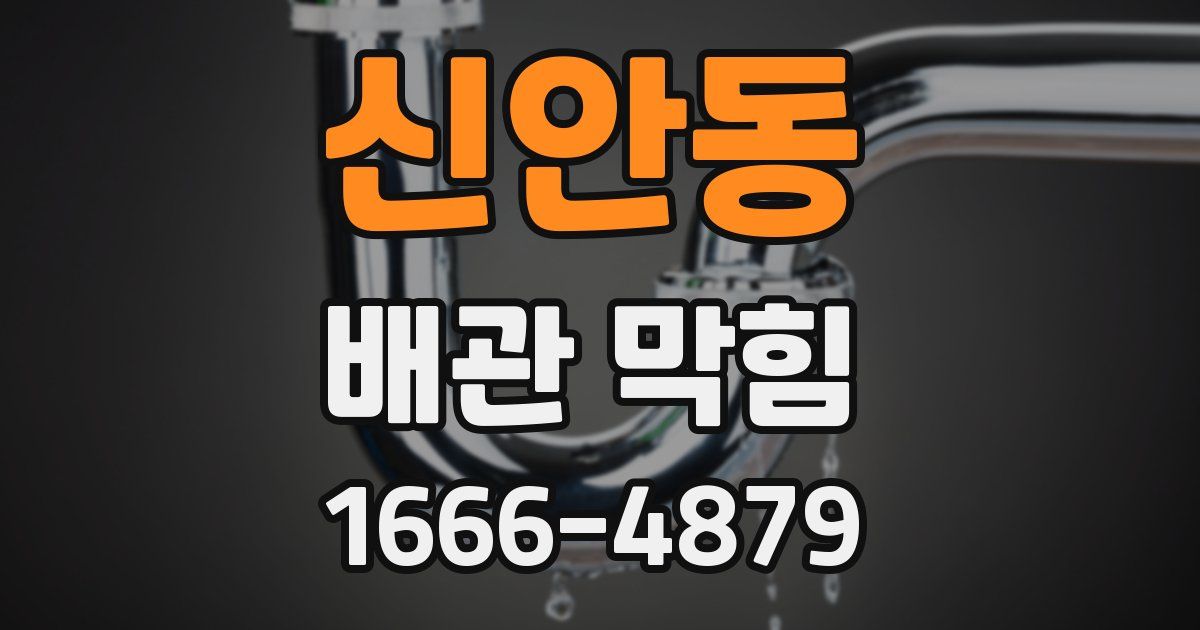 신안동 배관 막힘