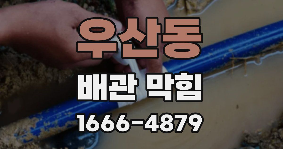 우산동 배관 막힘