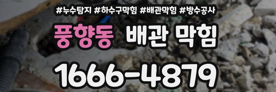 풍향동 배관 막힘