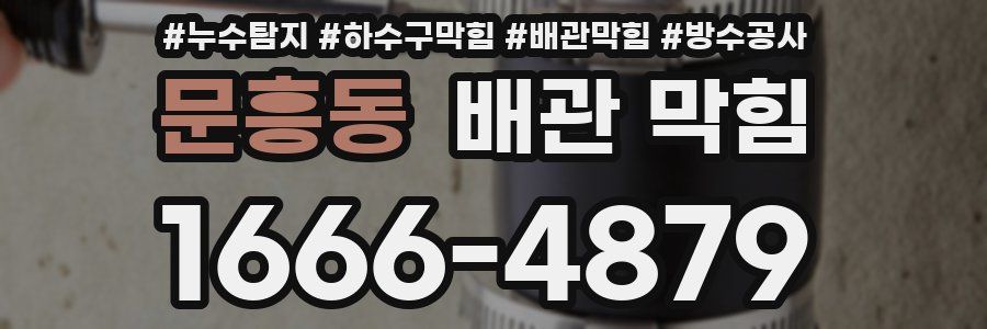 문흥동 배관 막힘
