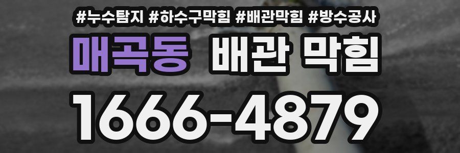매곡동 배관 막힘