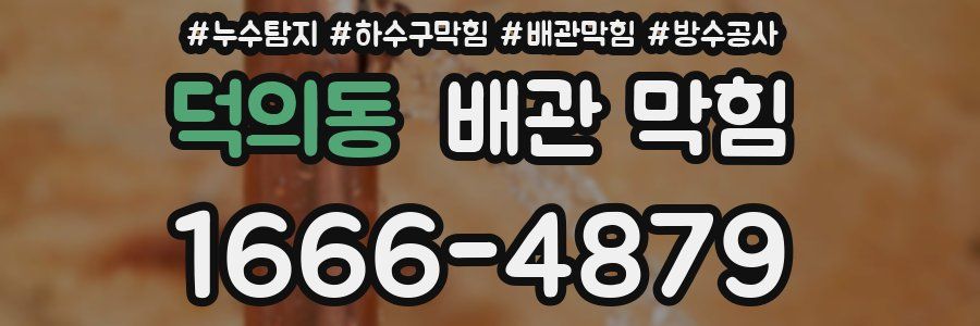 덕의동 배관 막힘