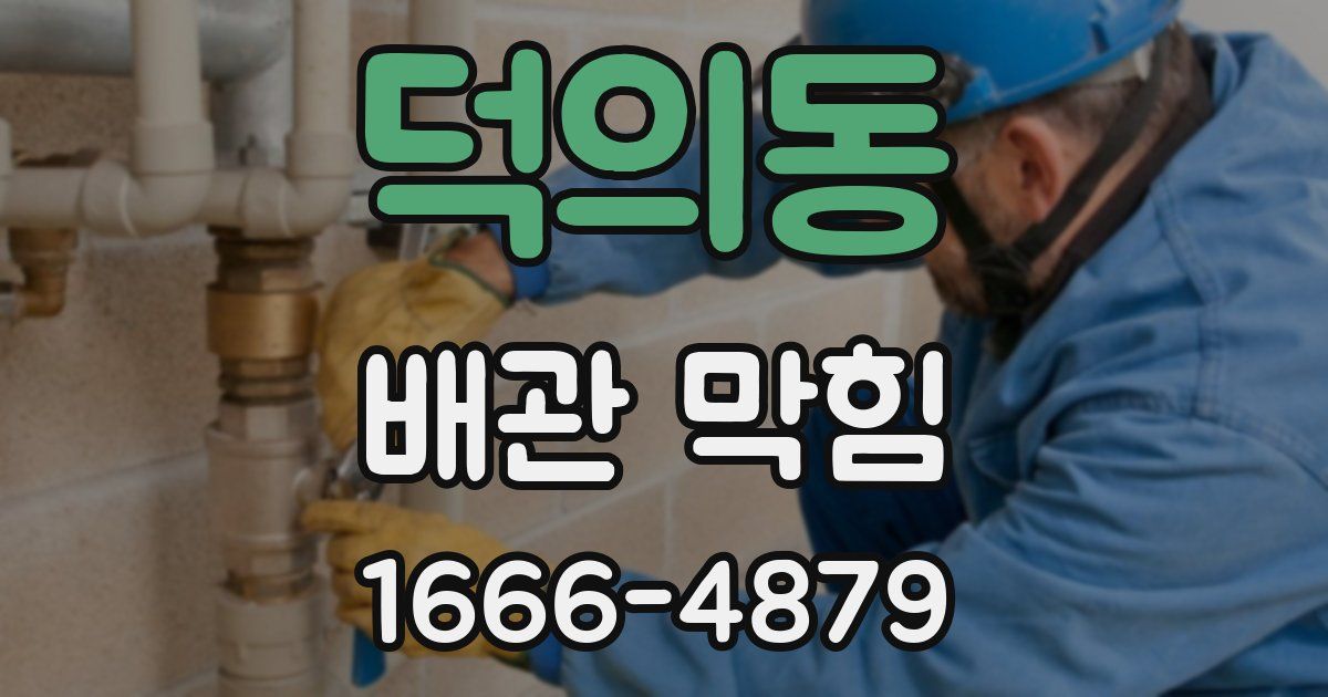 덕의동 배관 막힘