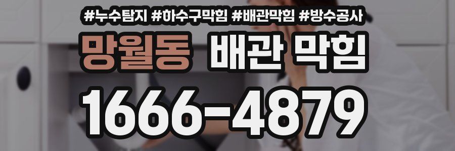 망월동 배관 막힘