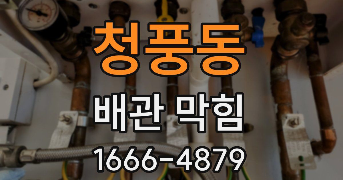 청풍동 배관 막힘