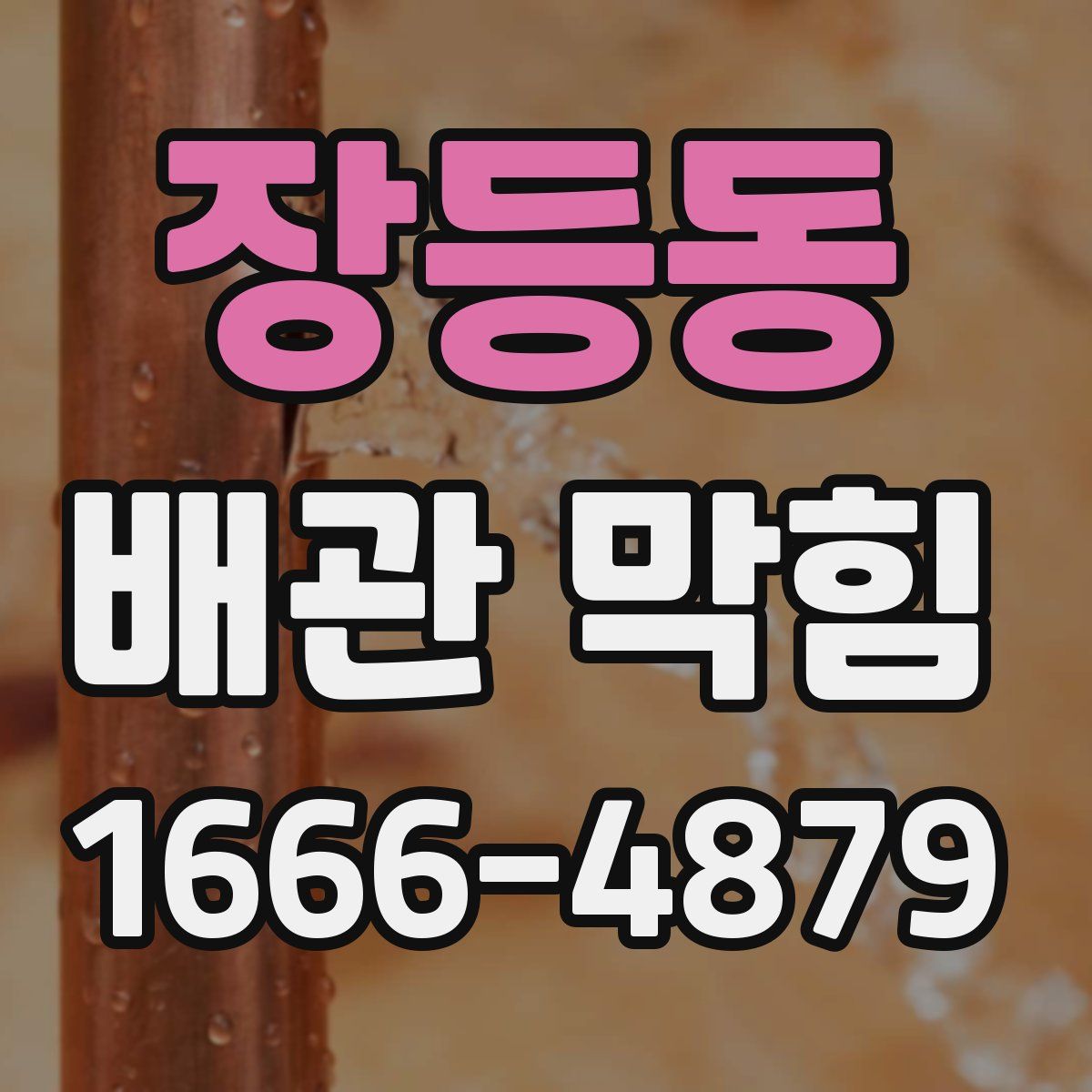 장등동 배관 막힘