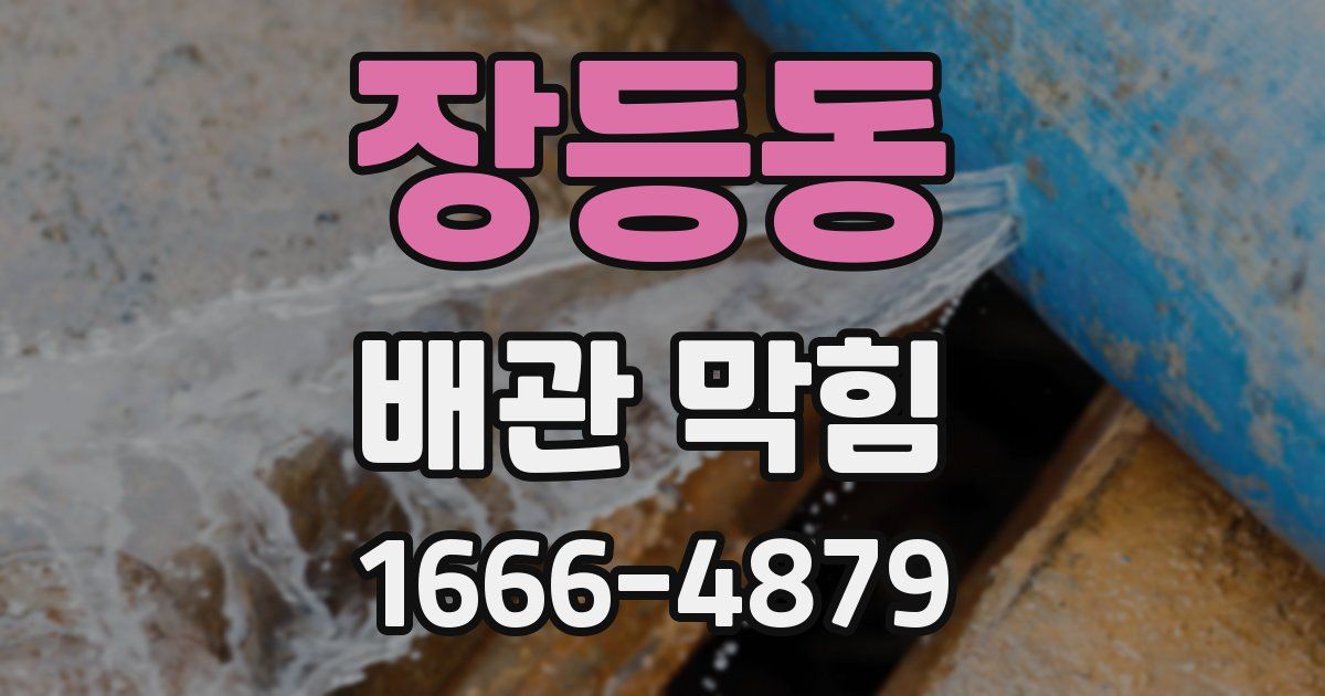 장등동 배관 막힘