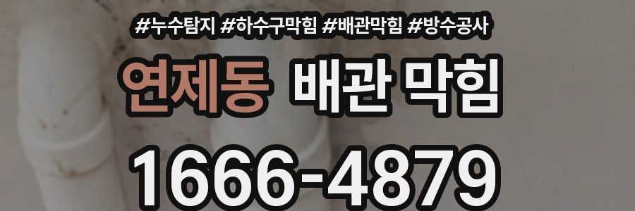 연제동 배관 막힘
