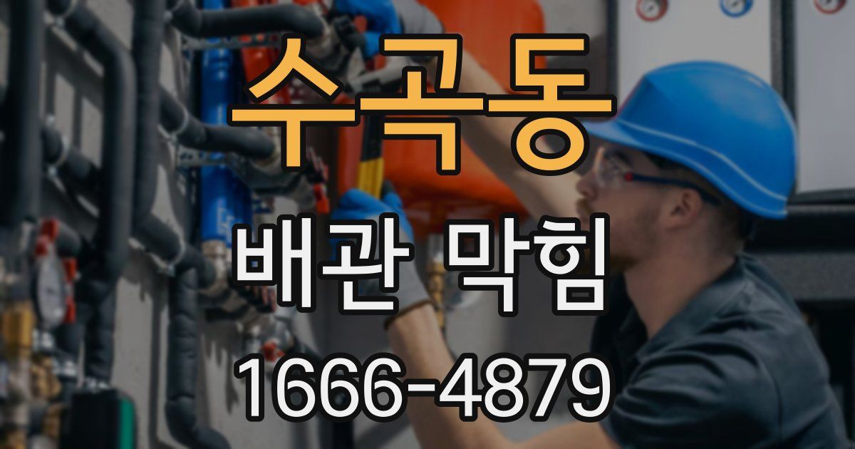수곡동 배관 막힘