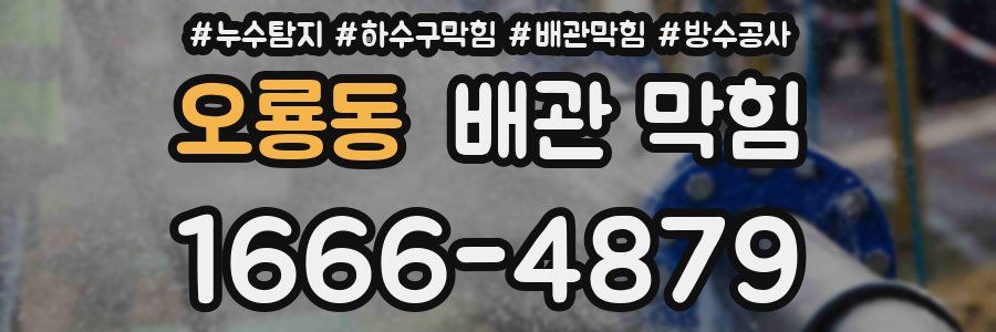 오룡동 배관 막힘