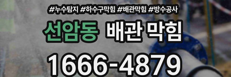 선암동 배관 막힘