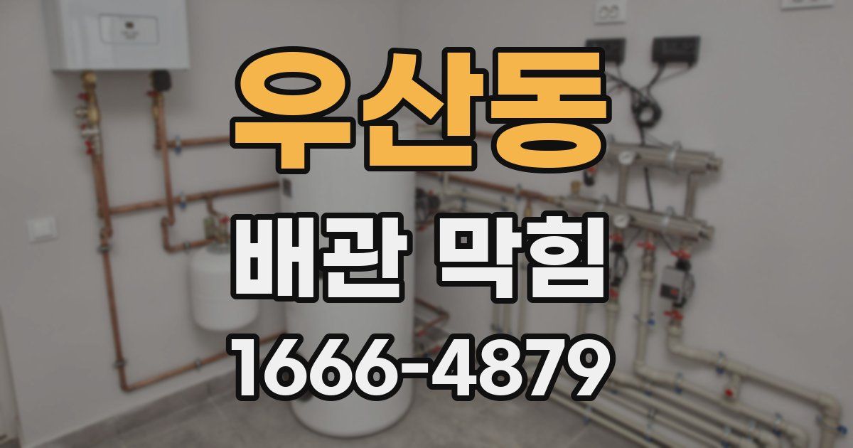 우산동 배관 막힘