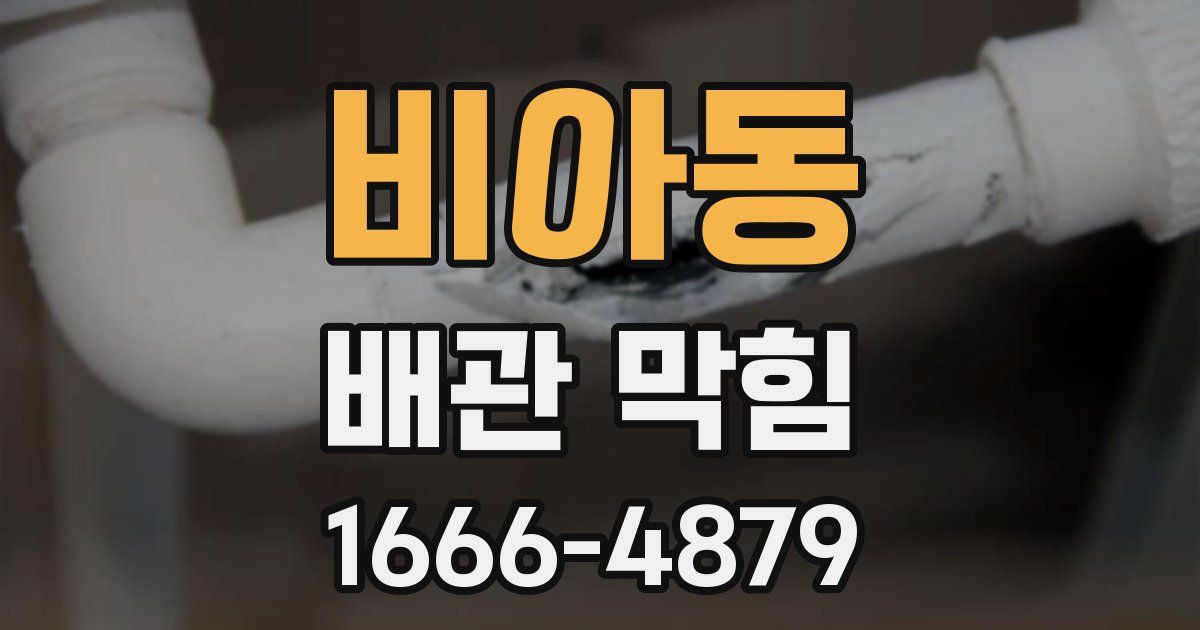 비아동 배관 막힘