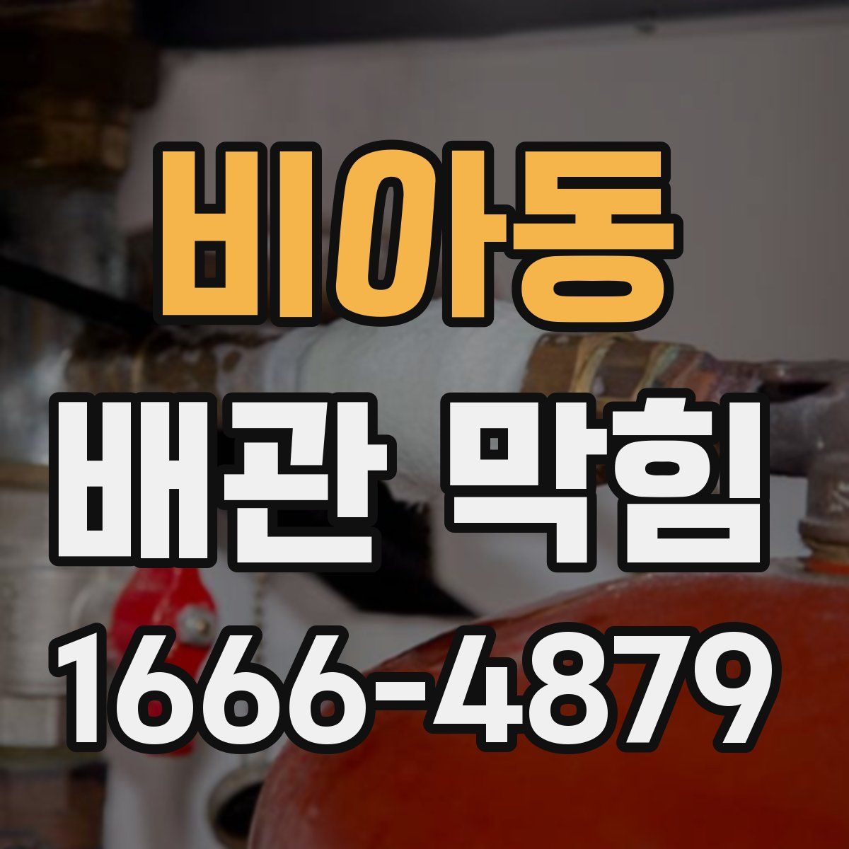 비아동 배관 막힘