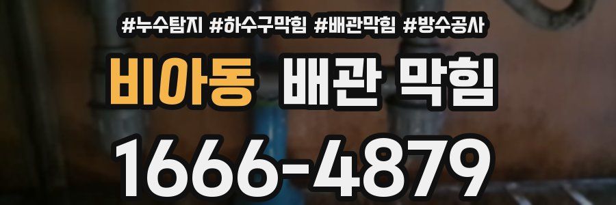 비아동 배관 막힘