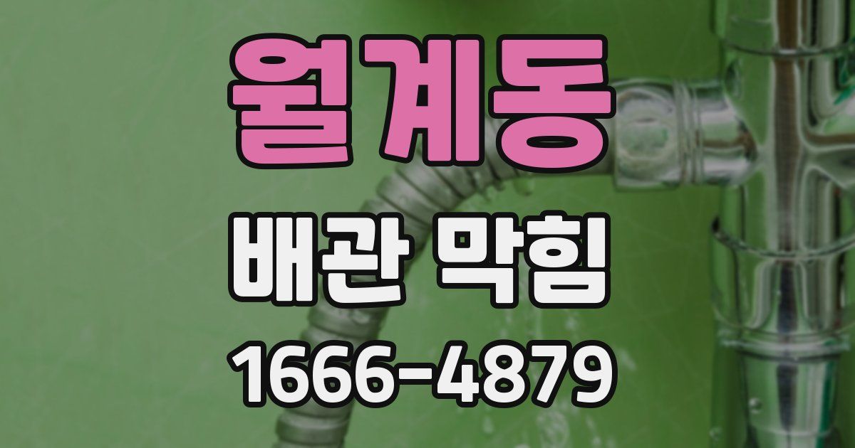 월계동 배관 막힘