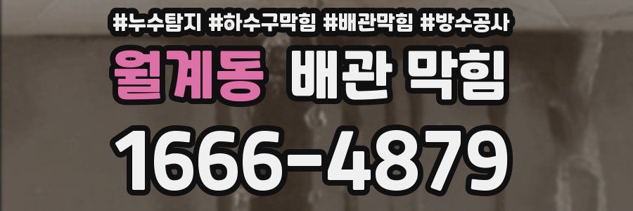 월계동 배관 막힘