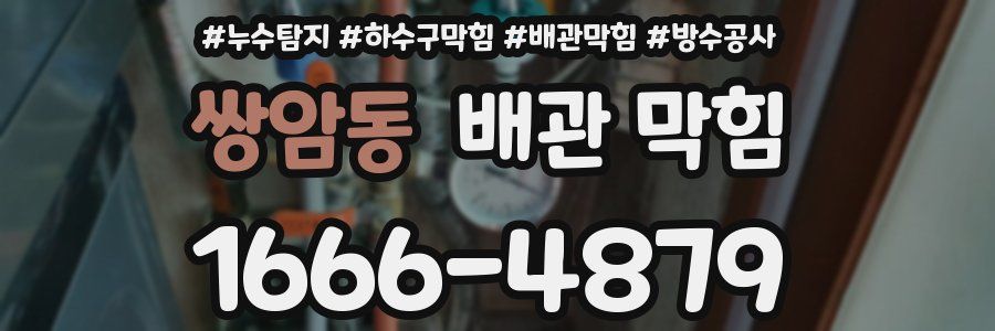 쌍암동 배관 막힘