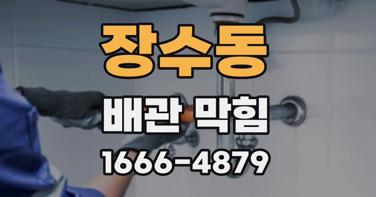 장수동 배관 막힘