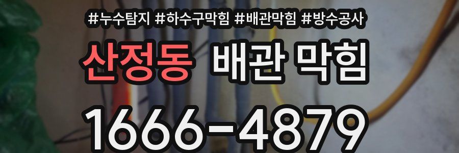 산정동 배관 막힘
