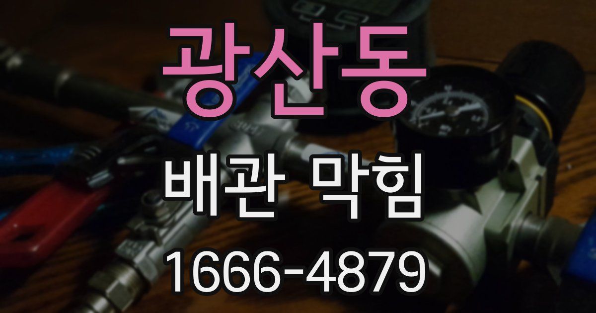 광산동 배관 막힘